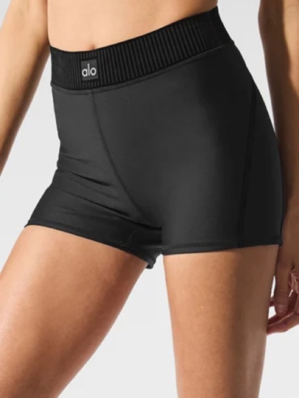 ALO Yoga Black High-Rise Bike Shorts